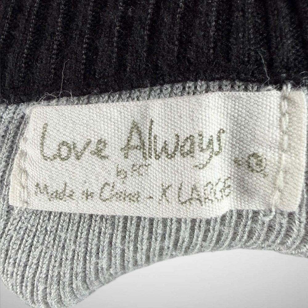 Love Always by FCT Black & Gray Striped Mock-Neck Sweater Midi Dress – Size XL - Picture 16 of 17